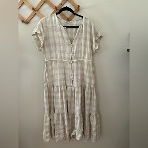 Madewell linen maxi dress